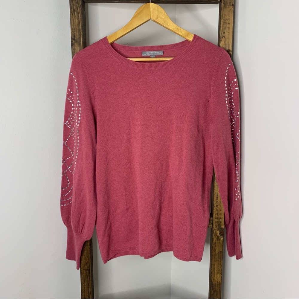 Neiman Marcus Pink Cashmere Sweater Size M